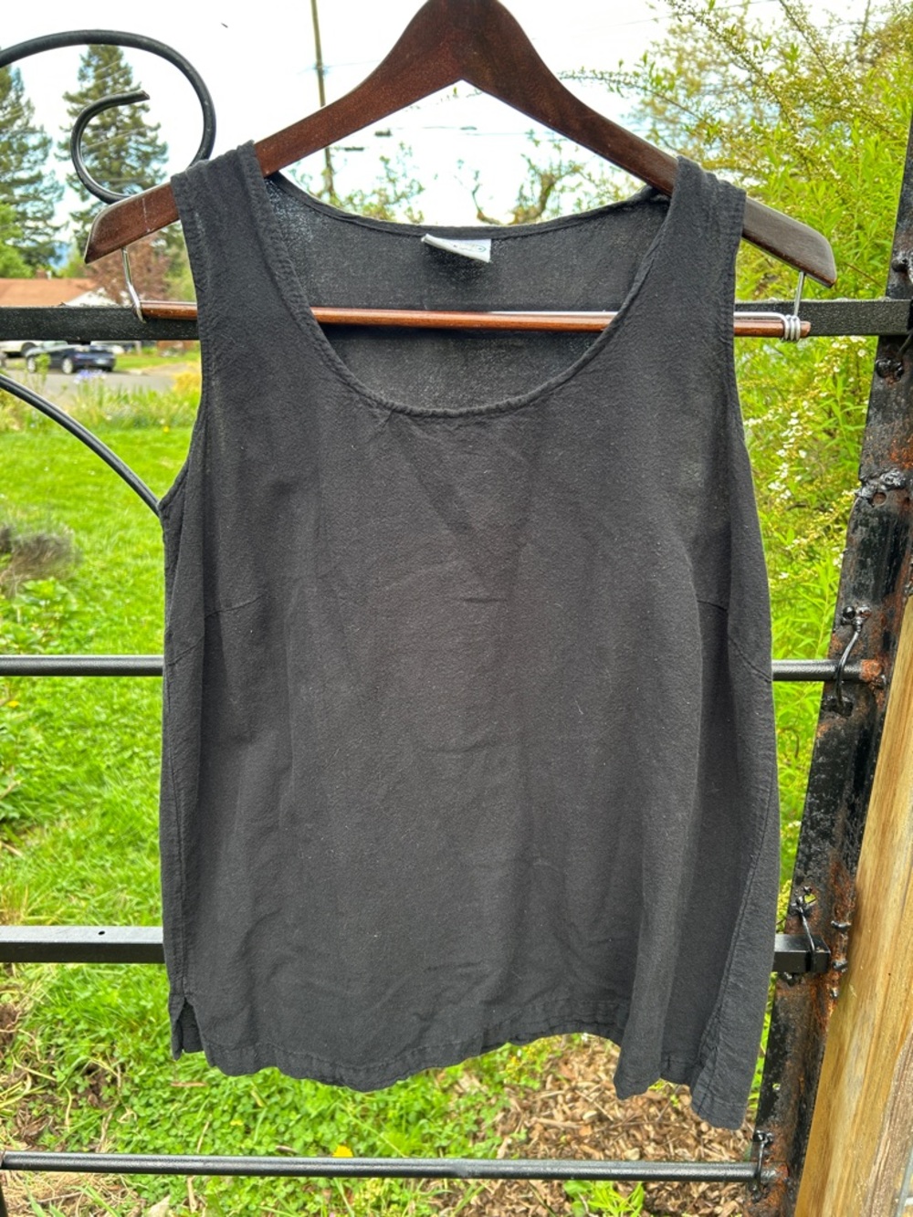 Drawstrings of Malibu black all cotton tank size XS